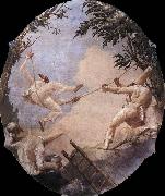 TIEPOLO, Giovanni Domenico The Swing of Pulcinella oil painting